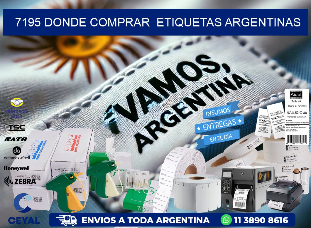 7195 DONDE COMPRAR  ETIQUETAS ARGENTINAS