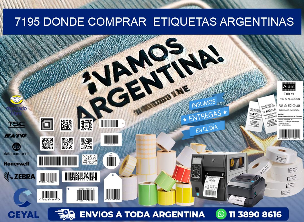 7195 DONDE COMPRAR  ETIQUETAS ARGENTINAS