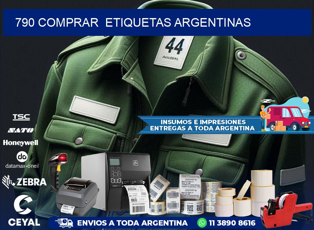 790 COMPRAR  ETIQUETAS ARGENTINAS