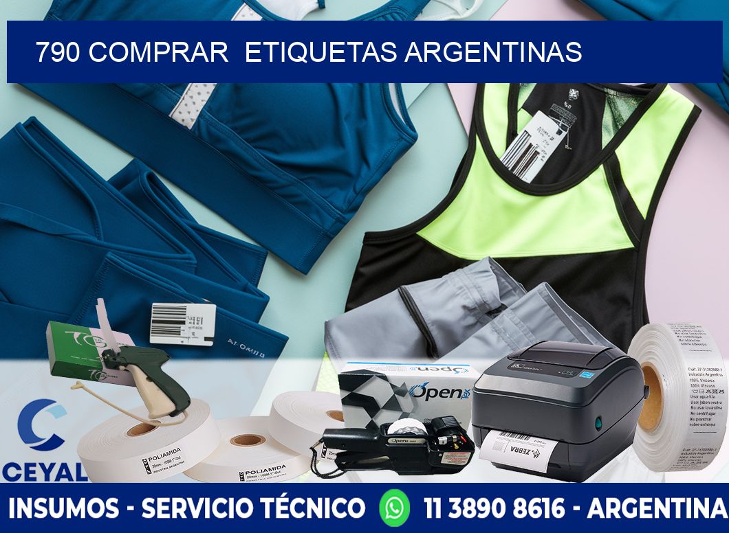 790 COMPRAR  ETIQUETAS ARGENTINAS