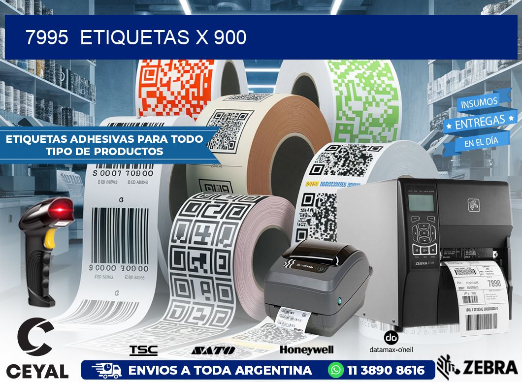 7995  ETIQUETAS X 900