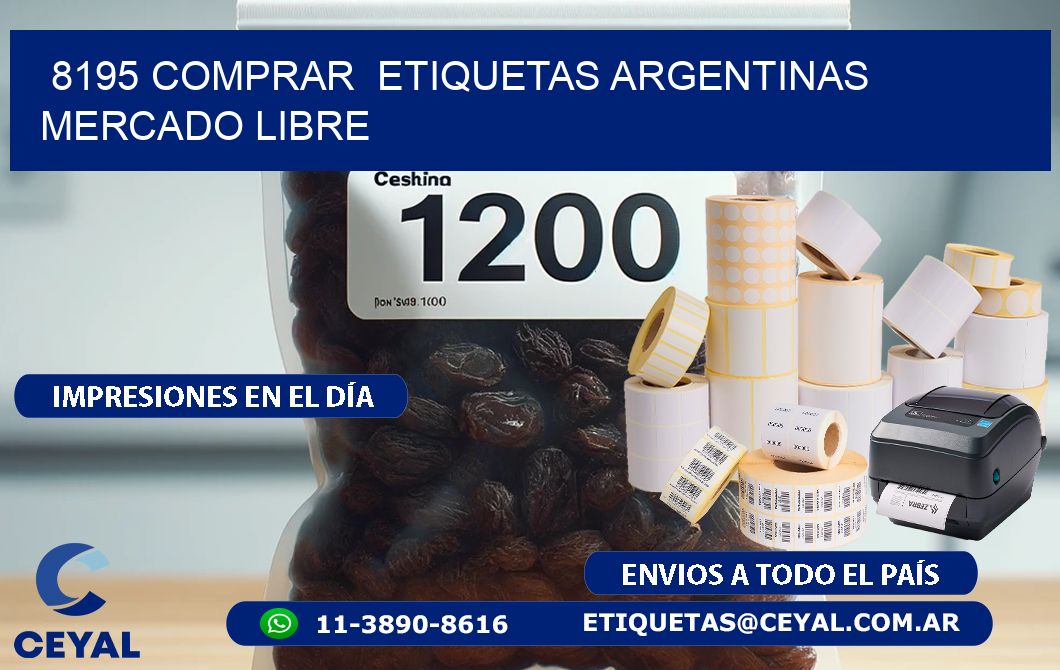 8195 COMPRAR  ETIQUETAS ARGENTINAS MERCADO LIBRE