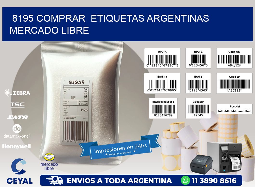 8195 COMPRAR  ETIQUETAS ARGENTINAS MERCADO LIBRE