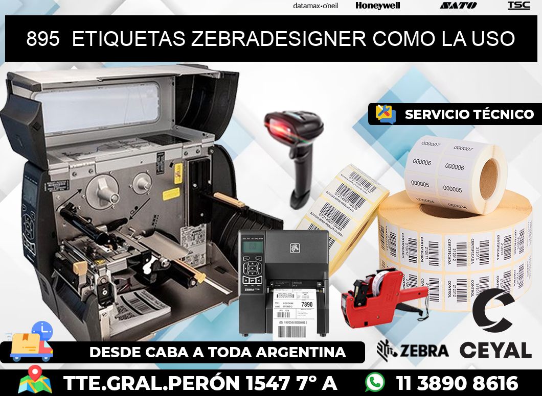 895  ETIQUETAS ZEBRADESIGNER COMO LA USO