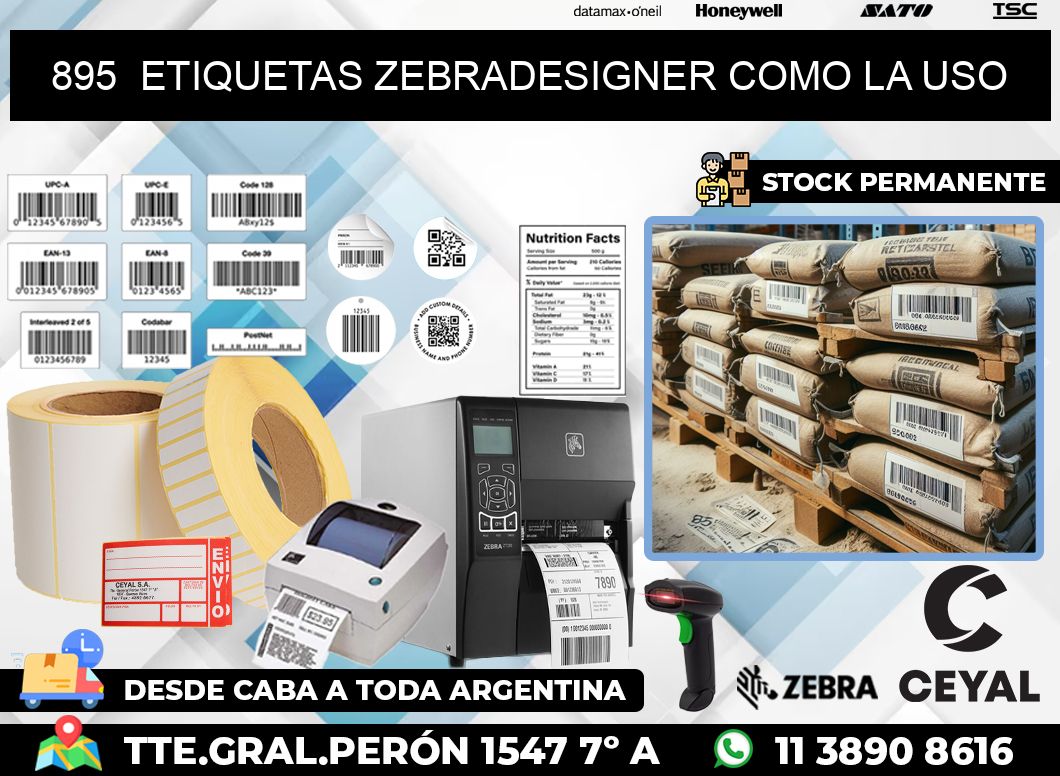 895  ETIQUETAS ZEBRADESIGNER COMO LA USO