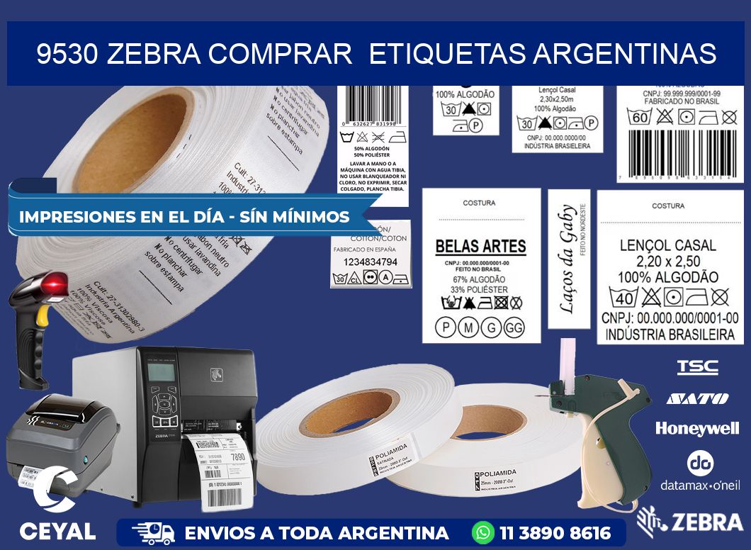 9530 ZEBRA COMPRAR  ETIQUETAS ARGENTINAS