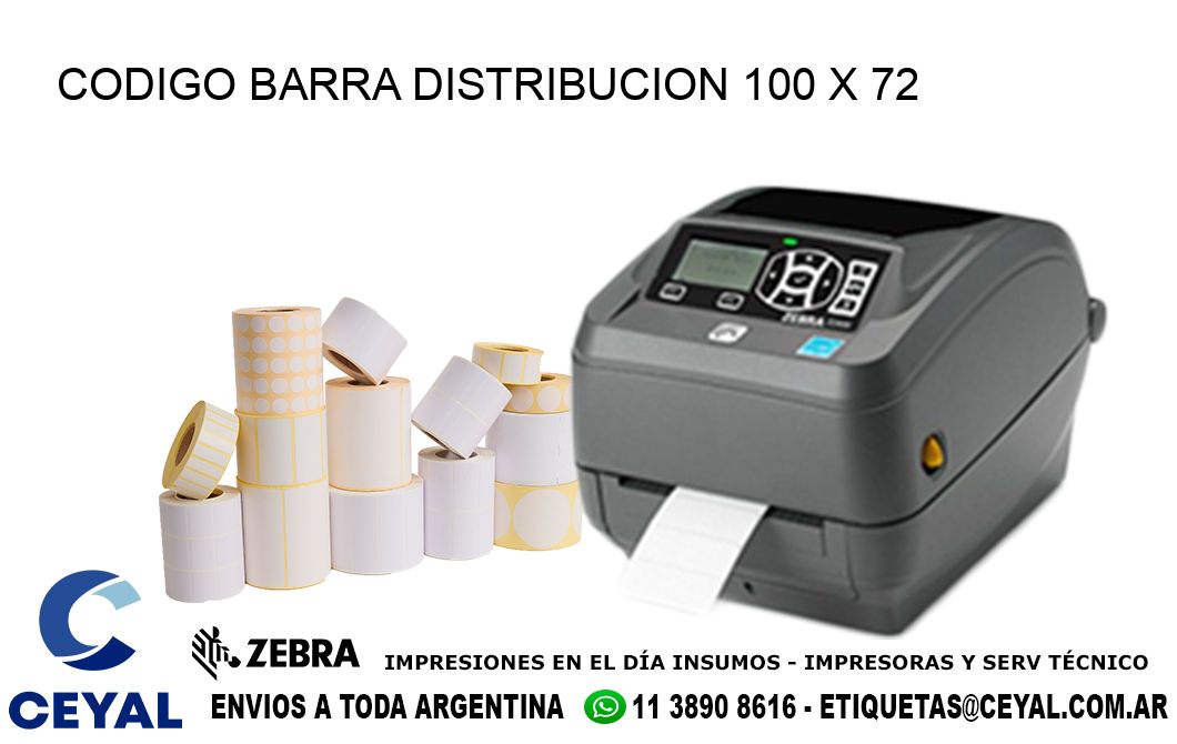 CODIGO BARRA DISTRIBUCION 100 x 72