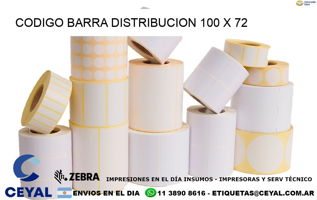 CODIGO BARRA DISTRIBUCION 100 x 72