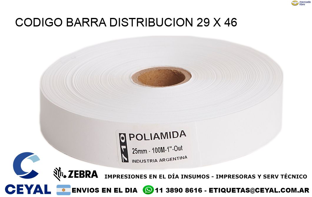 CODIGO BARRA DISTRIBUCION 29 x 46