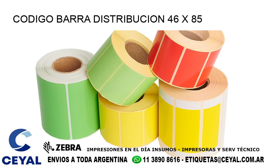 CODIGO BARRA DISTRIBUCION 46 x 85