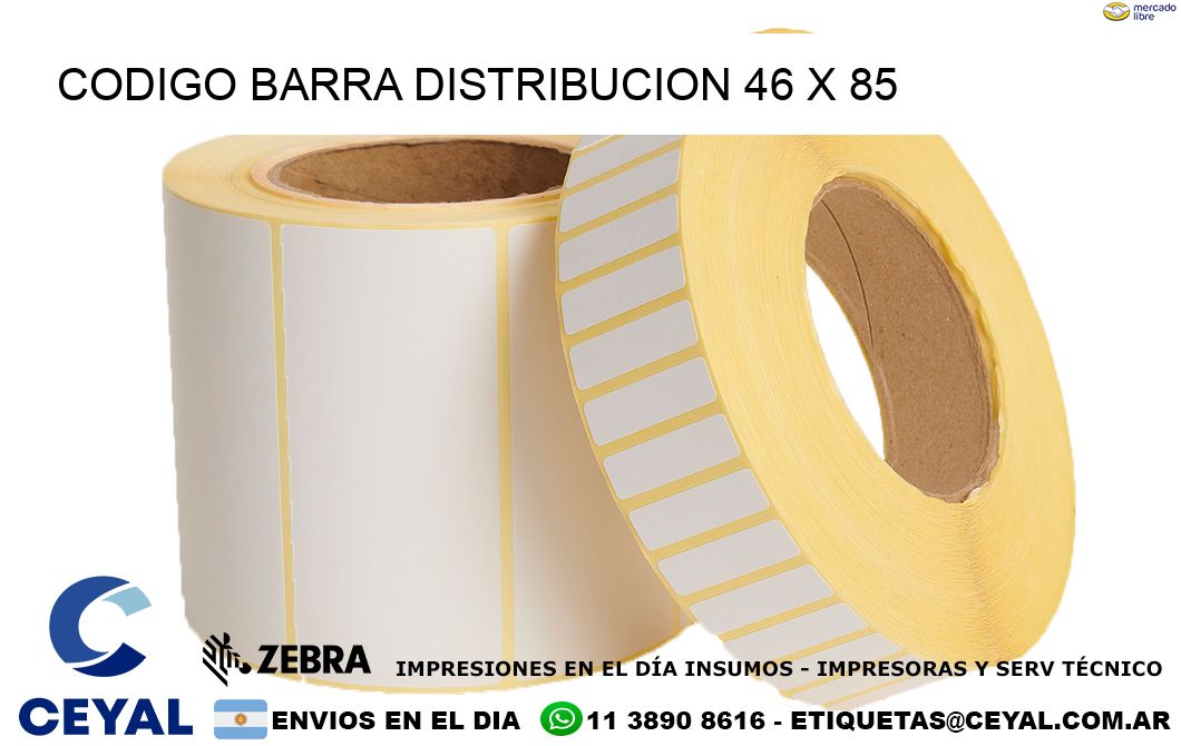 CODIGO BARRA DISTRIBUCION 46 x 85