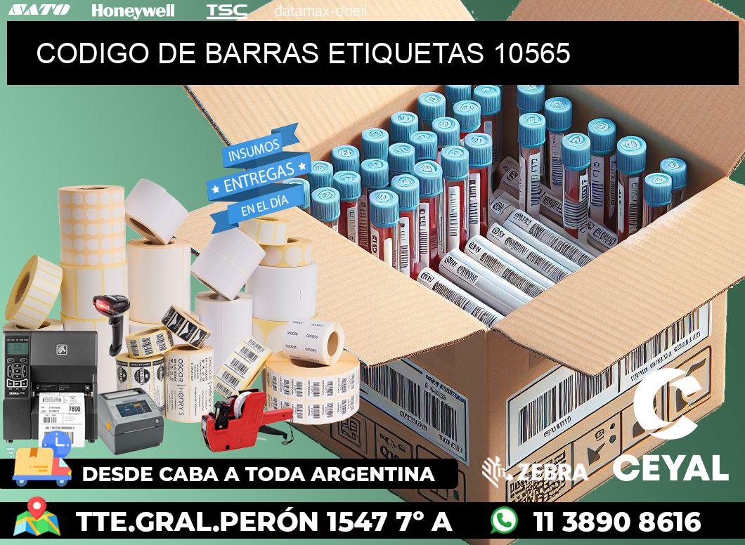 CODIGO DE BARRAS ETIQUETAS 10565