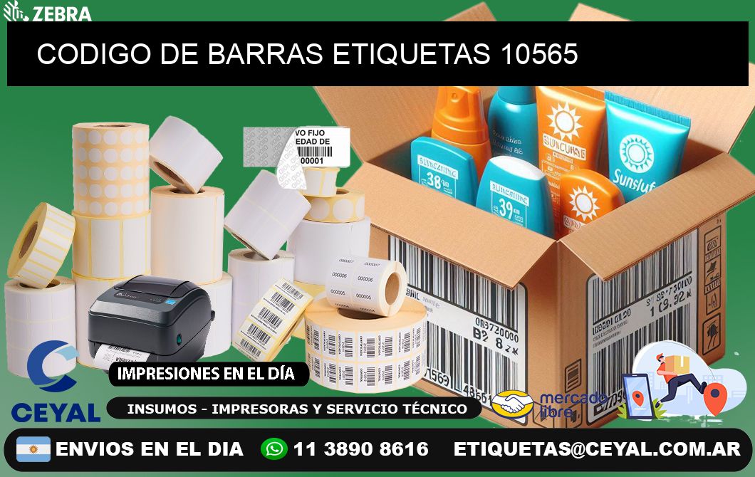 CODIGO DE BARRAS ETIQUETAS 10565