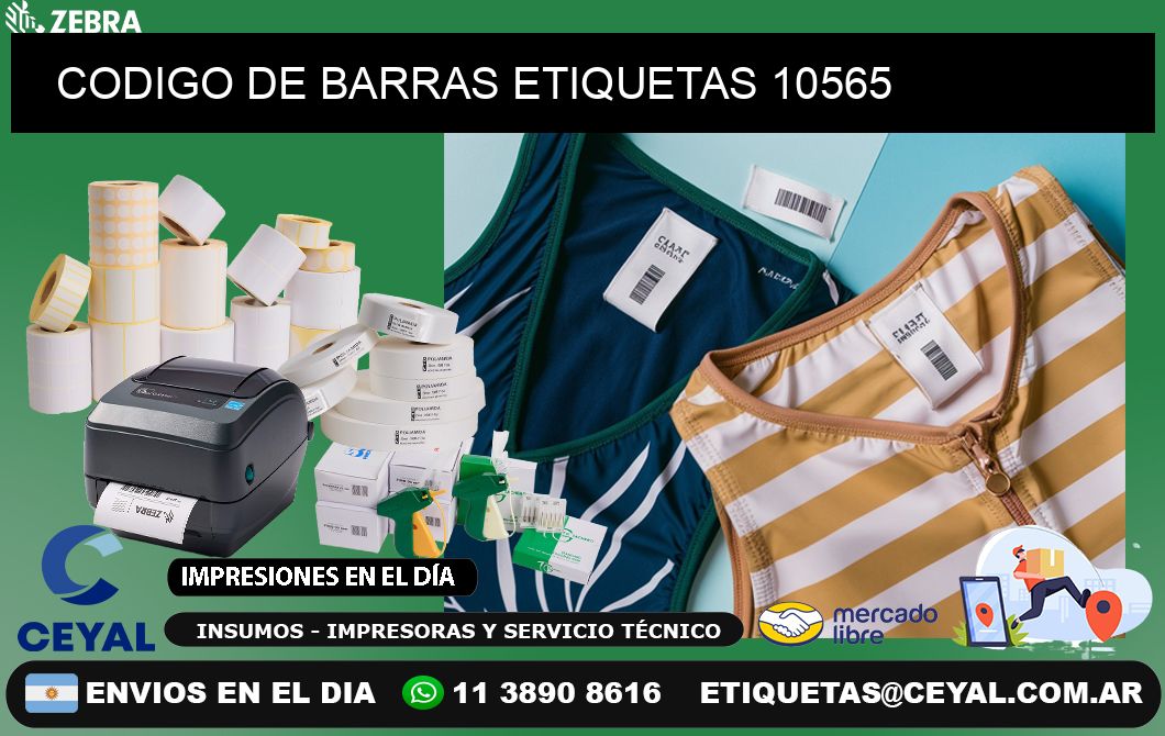 CODIGO DE BARRAS ETIQUETAS 10565