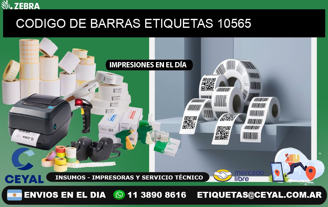 CODIGO DE BARRAS ETIQUETAS 10565