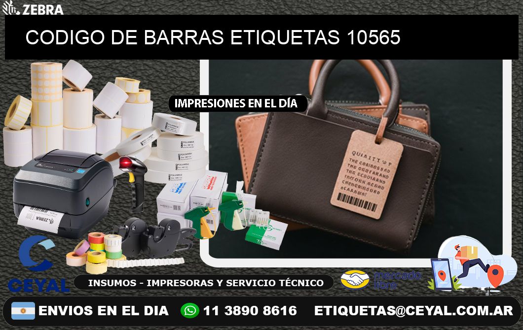 CODIGO DE BARRAS ETIQUETAS 10565