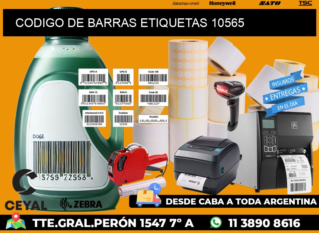 CODIGO DE BARRAS ETIQUETAS 10565