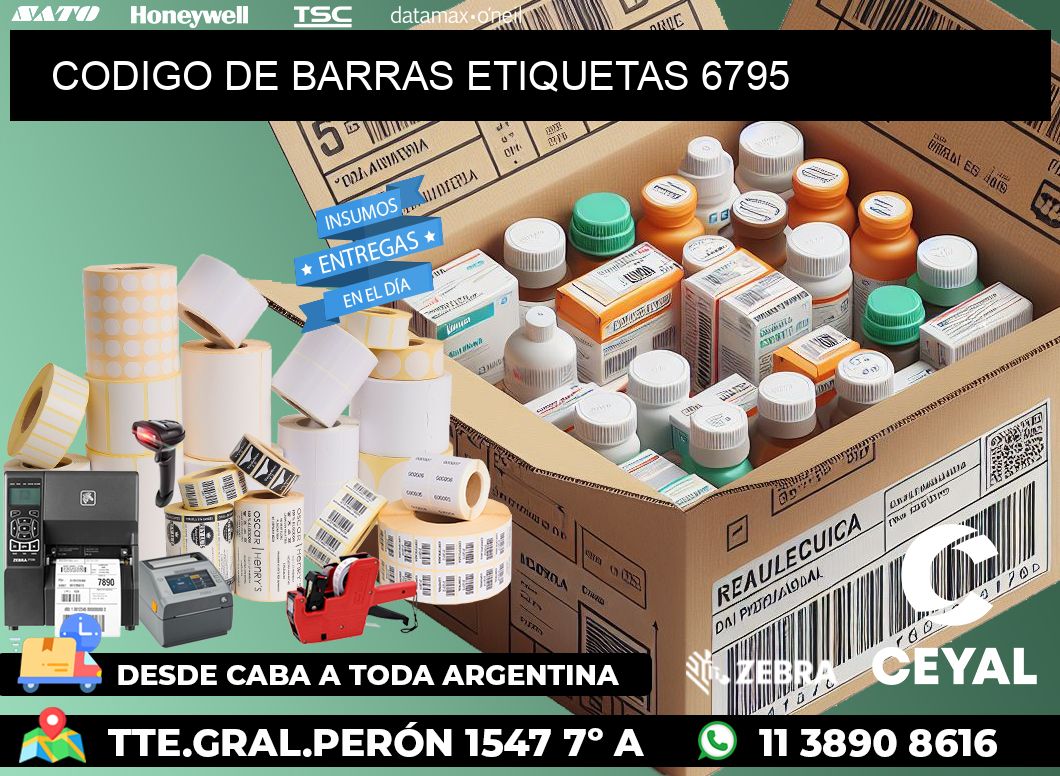 CODIGO DE BARRAS ETIQUETAS 6795