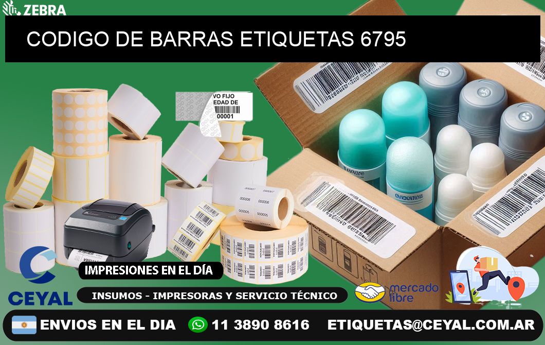 CODIGO DE BARRAS ETIQUETAS 6795