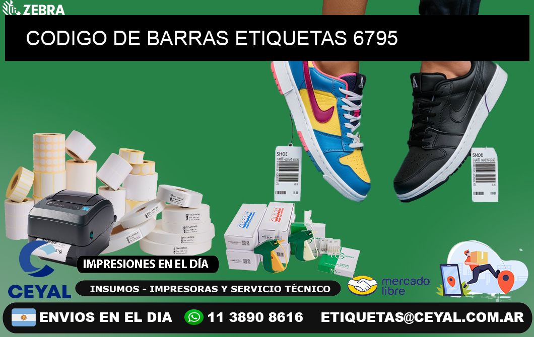 CODIGO DE BARRAS ETIQUETAS 6795