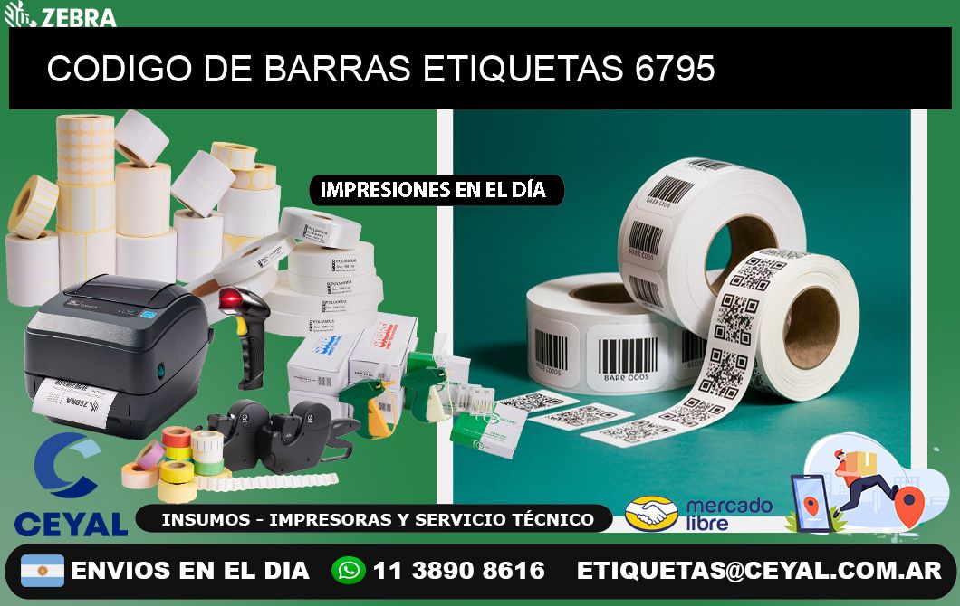 CODIGO DE BARRAS ETIQUETAS 6795