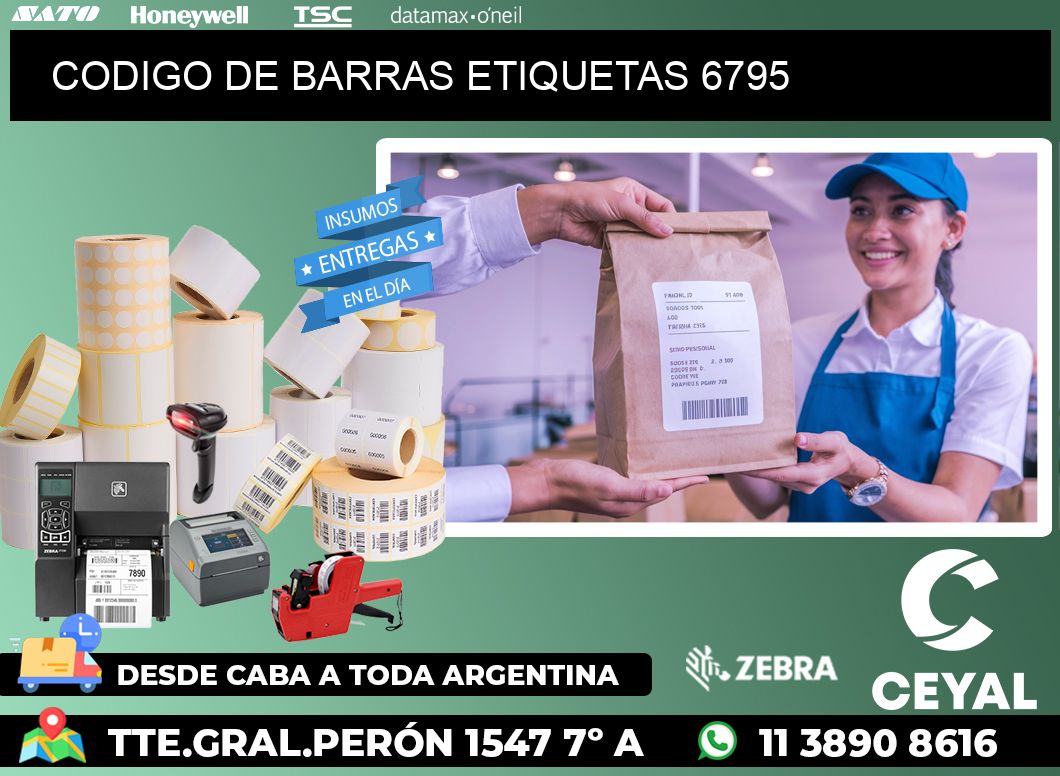 CODIGO DE BARRAS ETIQUETAS 6795