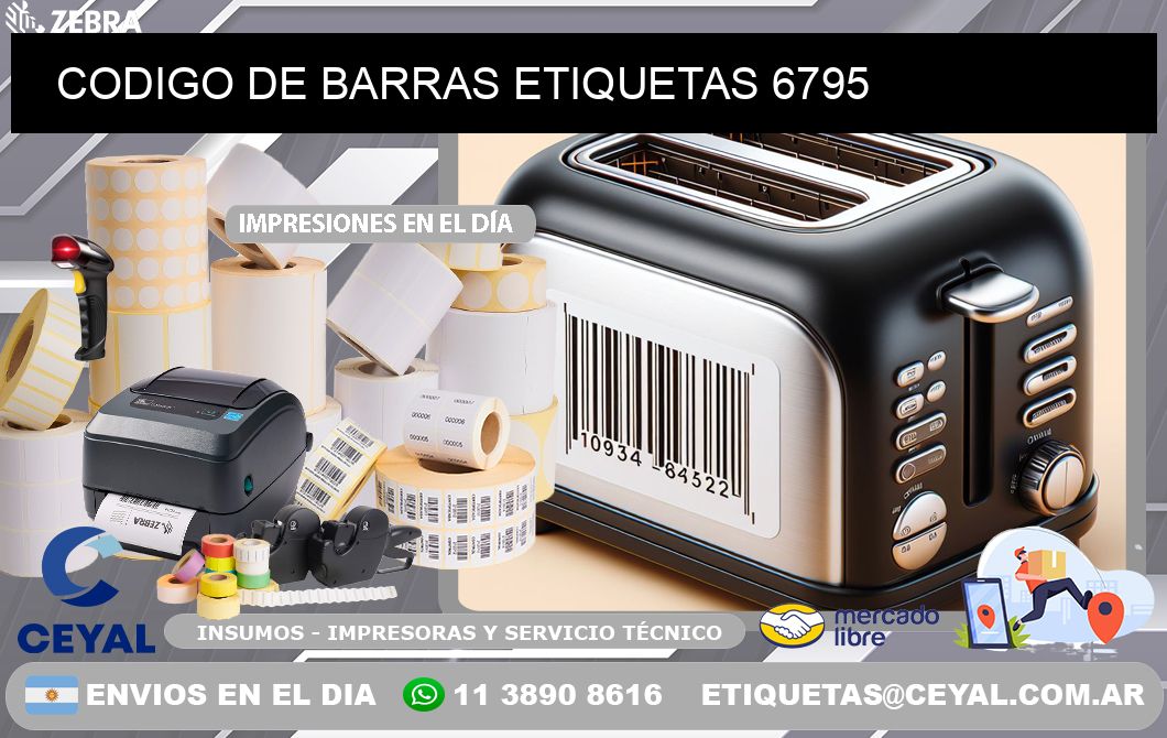 CODIGO DE BARRAS ETIQUETAS 6795