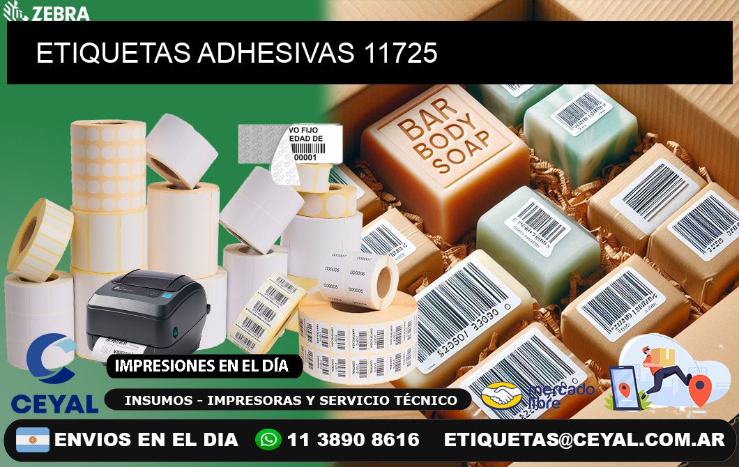 ETIQUETAS ADHESIVAS 11725