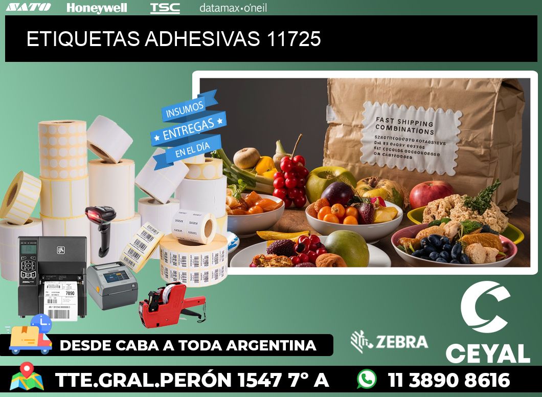 ETIQUETAS ADHESIVAS 11725