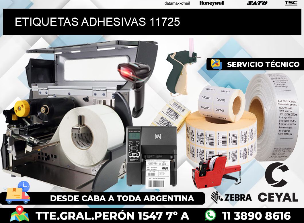 ETIQUETAS ADHESIVAS 11725