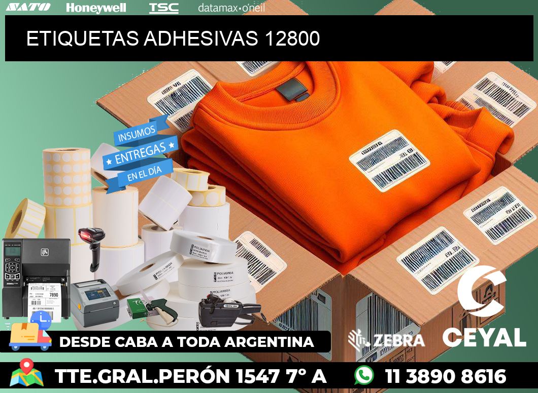 ETIQUETAS ADHESIVAS 12800