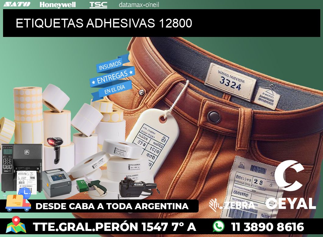 ETIQUETAS ADHESIVAS 12800