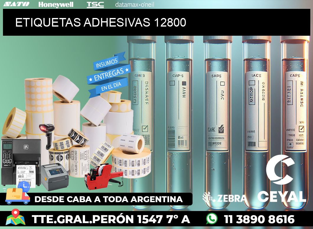 ETIQUETAS ADHESIVAS 12800