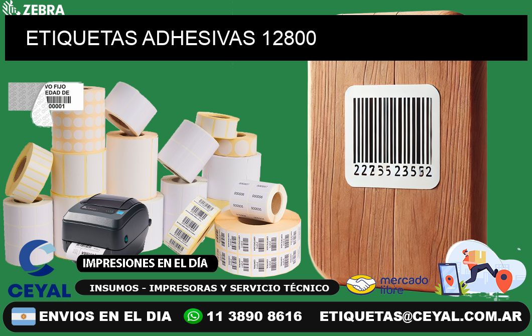 ETIQUETAS ADHESIVAS 12800