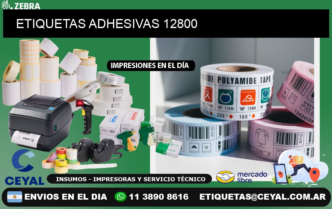 ETIQUETAS ADHESIVAS 12800