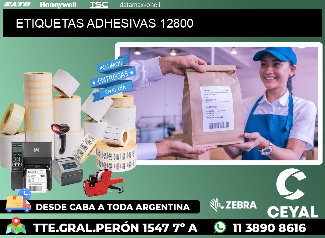 ETIQUETAS ADHESIVAS 12800