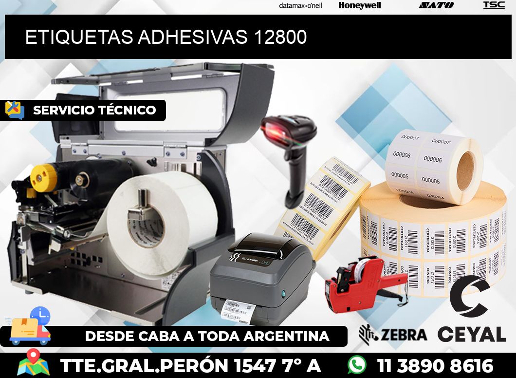 ETIQUETAS ADHESIVAS 12800