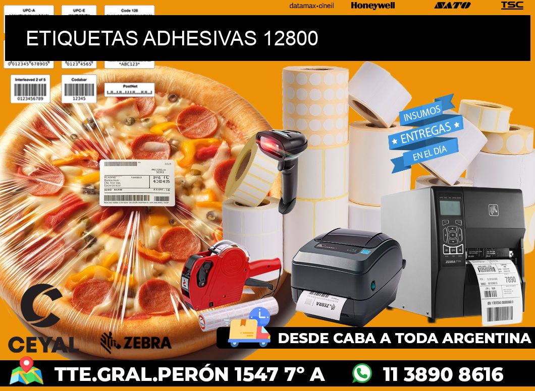 ETIQUETAS ADHESIVAS 12800