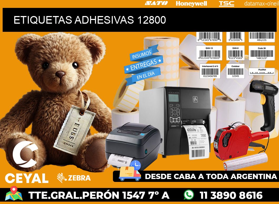 ETIQUETAS ADHESIVAS 12800