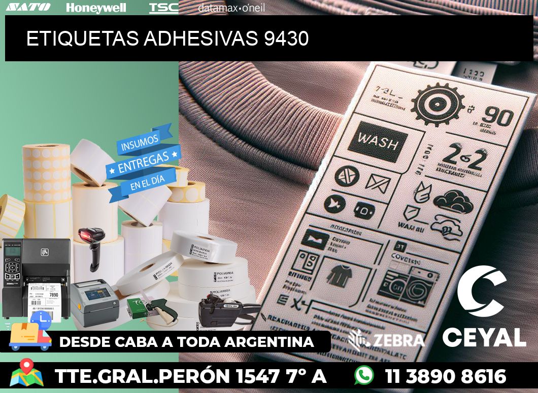 ETIQUETAS ADHESIVAS 9430