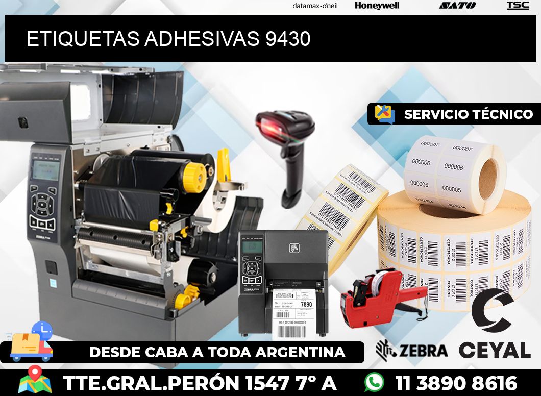 ETIQUETAS ADHESIVAS 9430