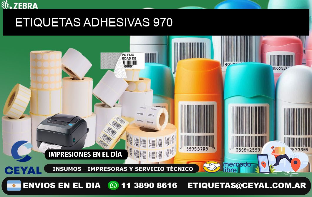 ETIQUETAS ADHESIVAS 970