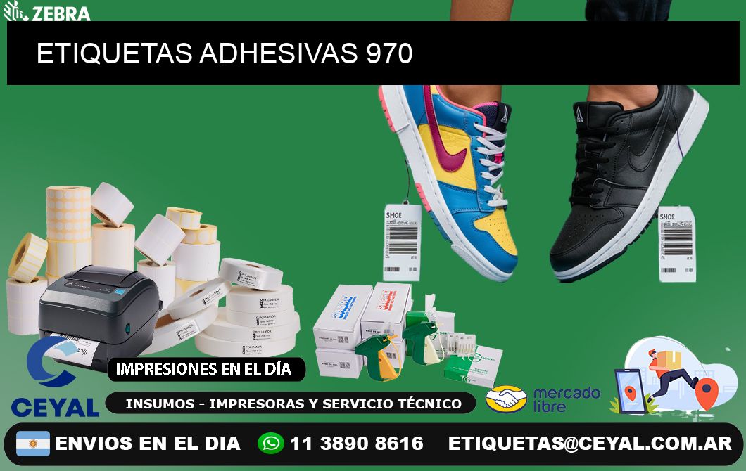 ETIQUETAS ADHESIVAS 970