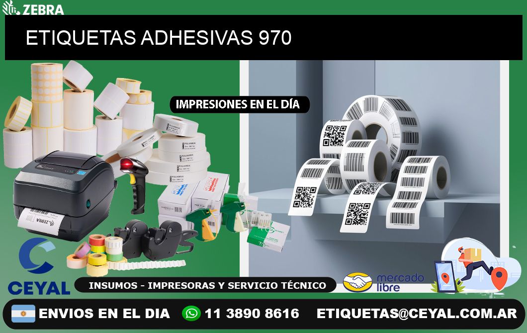 ETIQUETAS ADHESIVAS 970