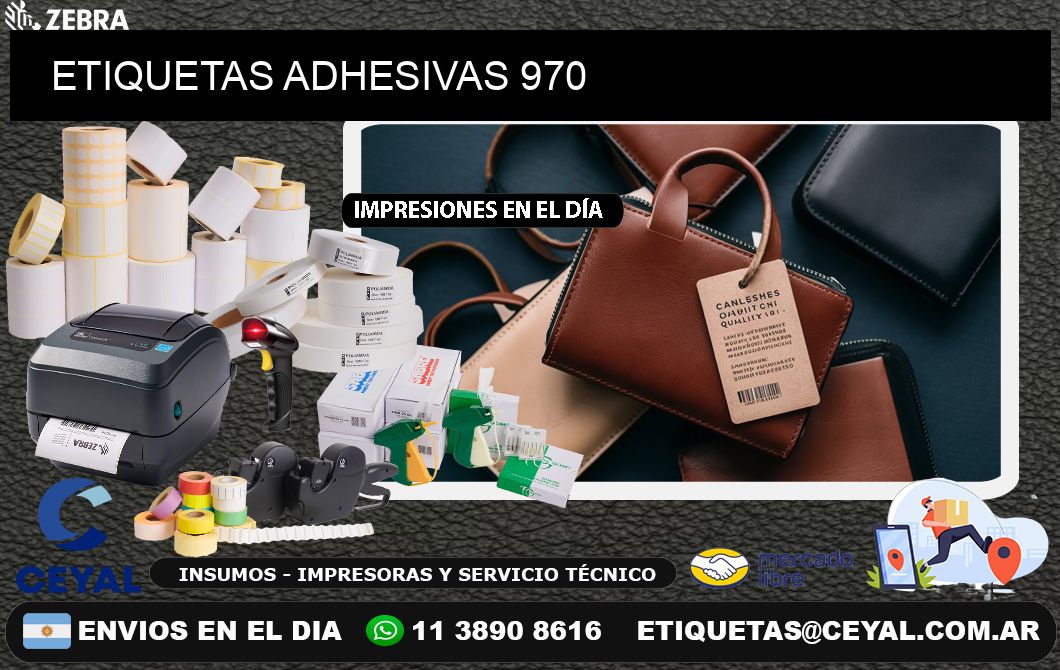 ETIQUETAS ADHESIVAS 970
