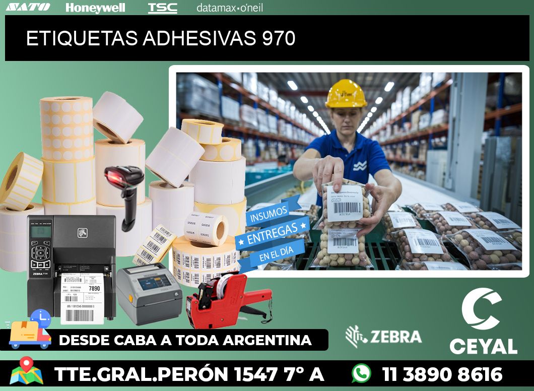 ETIQUETAS ADHESIVAS 970