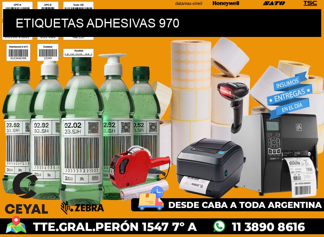 ETIQUETAS ADHESIVAS 970