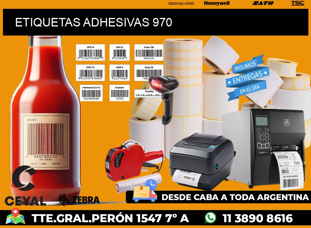 ETIQUETAS ADHESIVAS 970