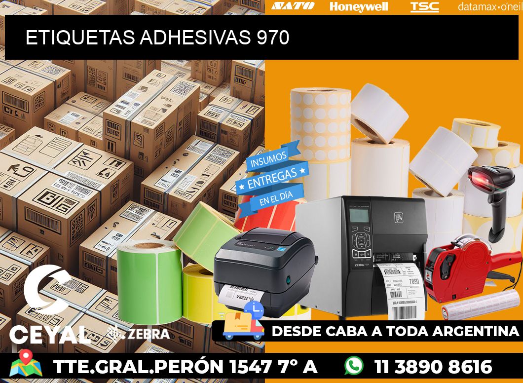 ETIQUETAS ADHESIVAS 970