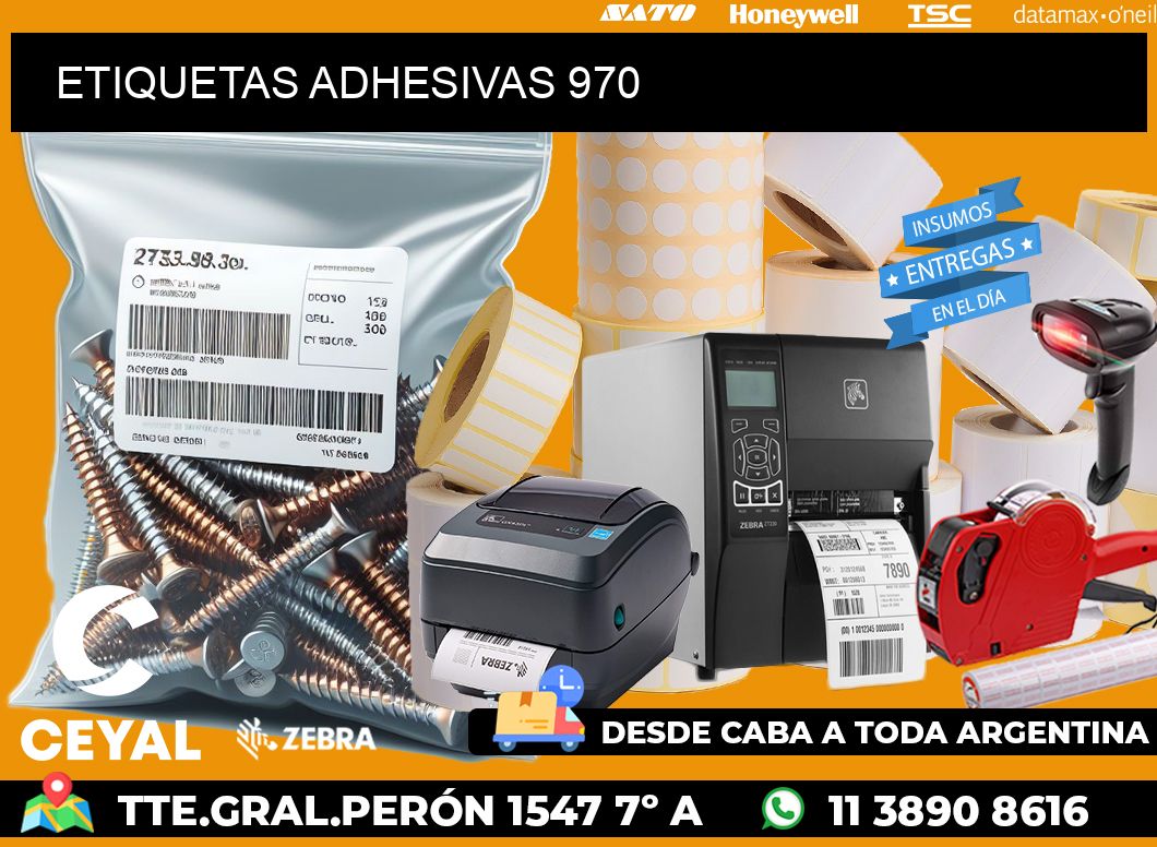 ETIQUETAS ADHESIVAS 970